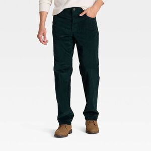 Goodfellow & Co - Men's Straight Fit Corduroy 5-Pocket Pants - Goodf Dark Green
